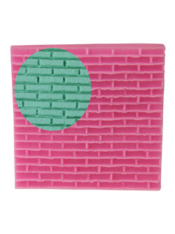 ซิลิโคนสำหรับทำฟองดองท์ กัมเพส รูปผนังอิฐ