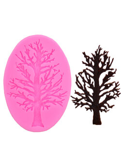 โมล แม่พิมพ์ซิลิโคน แม่พิมพ์สบู่ แม่พิมพ์วุ้น แม่พิมพ์ขนม ซิลิโคนสำหรับทำฟองดองท์ กัมเพส รูปต้นไม้ (เล็ก)