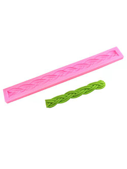 ซิลิโคนสำหรับทำฟองดองท์ กัมเพส รูปเชือกป่าน 1.5*23*0.6 cm.