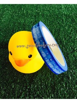 เทปแฟนซี ลาย หัวใจสีน้ำเงิน (50 หลา)