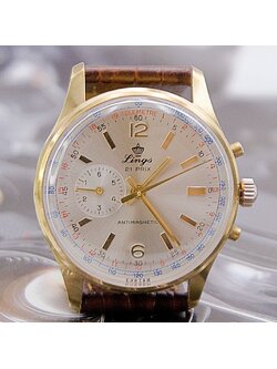 นาฬิกาเก่า LINGS ไขลาน พร้อมตั้งจับเวลา