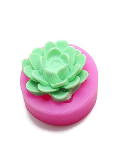 โมล(Mold) แม่พิมพ์ซิลิโคน ทำวุ้น ขนม สบู่ หล่อเทียน งานDiy รูปดอกบัว (ใหญ่)