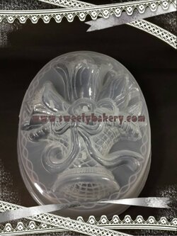 แม่พิมพ์ขนม แม่พิมพ์วุ้น แม่พิมพ์พลาสติก แม่พิมพ์วุ้นปอนด์ ลายกระเช้า 20 cm. ลายที่ 2040