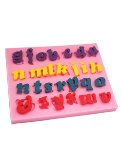 แม่พิมพ์ ซิลิโคน สำหรับทำฟองดองท์ กัมเพส รูป a-z