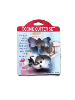 พิมพ์กดบิสกิต พิมพ์กดคุกกี้ รูปผีเสื้อ+หอยทาก 2 ชิ้น/เซต