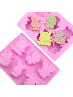 แม่พิมพ์ซิลิโคน พิมพ์สบู่ พิมพ์วุ้น พิมพ์ขนม รูป 12 นักษัตริย์