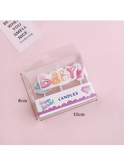 เทียนตกแต่งเค้ก เทียนวันเกิด BABY