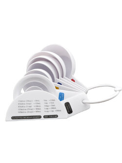 ชุดถ้วยตวงของแห้ง ตวงแป้ง และที่แยกไข่ขาว 6 ชิ้น/เซต