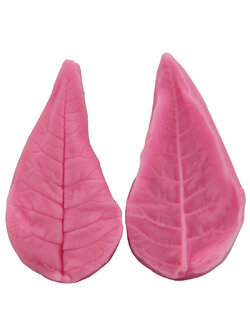แม่พิมพ์ ซิลิโคน สำหรับทำฟองดองท์ กัมเพส leaf petal (พิมพ์สีเขียว)