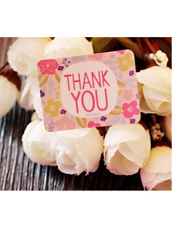 สติ๊กเกอร์ติดปากถุง Thank You 9 ดวง/แผ่น