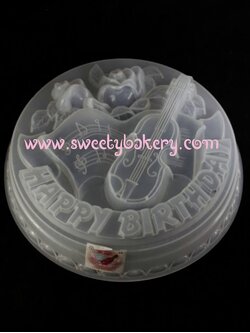 แม่พิมพ์ขนม แม่พิมพ์วุ้น แม่พิมพ์พลาสติก แม่พิมพ์วุ้นปอนด์ ลาย Happy BirthDay 30 cm. (C1)
