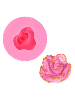 โมล(Mold) แม่พิมพ์ซิลิโคน ทำวุ้น ขนม สบู่ งานDiy รูปดอกกุหลาบ (พิมพ์ 3 มิติ)