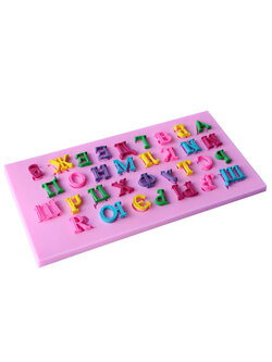 ซิลิโคนสำหรับทำฟองดองท์ กัมเพส รูป A-Z