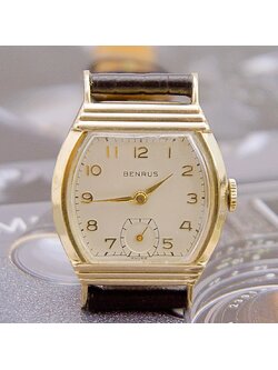 นาฬิกาเก่า BENRUS ไขลานสองเข็มครึ่ง