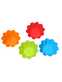 โมล(Mold) แม่พิมพ์ซิลิโคน ทำวุ้น ขนม สบู่ งานdiy รูปกระทงทอง 7cm.(12 ชิ้น)