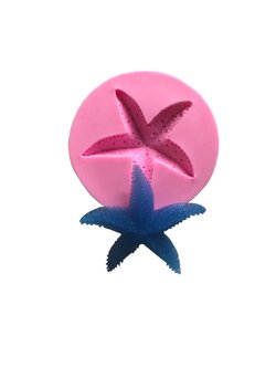 โมล แม่พิมพ์ซิลิโคน แม่พิมพ์สบู่ แม่พิมพ์วุ้น แม่พิมพ์ขนม ซิลิโคนสำหรับทำฟองดองท์ กัมเพส รูปปลาดาว