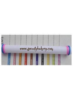 ไม้นวดแป้ง/ไม้กลิ้งฟองดองท์ พลาสติก PE ไซส์ 23 ซม.