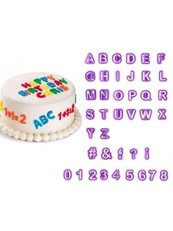 พิมพ์กดฟองดองท์ รูปตัวอักษรอังกฤษ และตัวเลข 40 ชิ้น