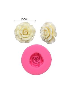 โมล(Mold) แม่พิมพ์ซิลิโคน ทำวุ้น ขนม สบู่ งานDiy รูปดอกกุหลาบ