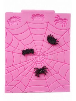 โมล แม่พิมพ์ ซิลิโคน สำหรับทำฟองดองท์ กัมเพส รูปใยแมงมุม