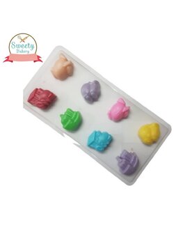 แม่พิมพ์ขนม แม่พิมพ์วุ้น แม่พิมพ์พลาสติกขุ่น รูปยานพาหนะ 8 ช่อง