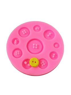 แม่พิมพ์ ซิลิโคน สำหรับทำฟองดองท์ กัมเพส รูปกระดุม