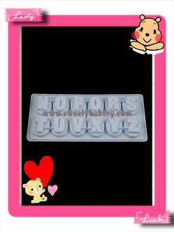 แม่พิมพ์ขนม แม่พิมพ์วุ้น แม่พิมพ์พลาสติก รูปอักษร XYZ (สีเลือกไม่ได้นะคะ แล้วแต่ล็อตของโรงงาน)