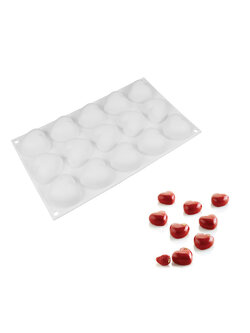 โมล(Mold) แม่พิมพ์ซิลิโคน ทำวุ้น ขนม สบู่ งานdiy รูปหัวใจ 15 ช่อง (30 G.)