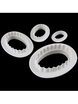 ที่พิมพ์ลายฟองดองท์ พิมพ์กดคุกกี้ รูปดอกทานตะวัน 4 ชิ้น/แพ็ค