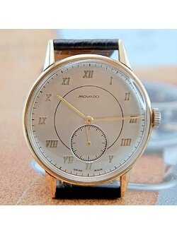 นาฬิกาเก่า MOVADO ไขลานสองเข็มครึ่ง