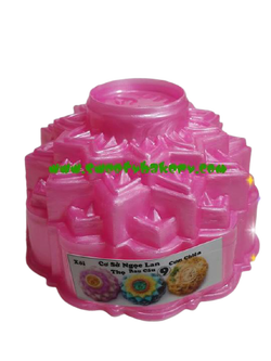 แม่พิมพ์ขนม แม่พิมพ์วุ้น แม่พิมพ์พลาสติกสองชั้น ทรงกลม รูปดอกไม้ เบอร์ 9