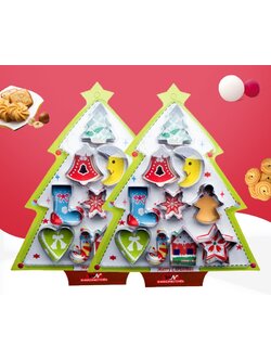 พิมพ์กดบิสกิต พิมพ์กดคุกกี้ รูปคริสต์มาส 10 ชิ้น/เซต