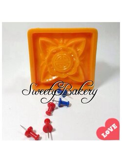 พิมพ์ขนมไหว้พระจันทร์ ถอดก้นสี่เหลี่ยม เบอร์ 8