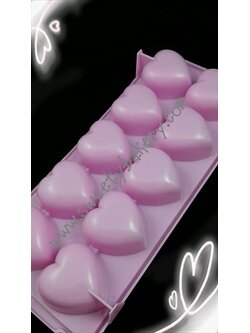 แม่พิมพ์ขนม แม่พิมพ์วุ้น แม่พิมพ์พลาสติก รูปหัวใจ 10 ช่อง (สีเลือกไม่ได้นะคะ แล้วแต่ล็อตของโรงงาน)