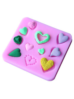 ซิลิโคนสำหรับทำฟองดองท์ กัมเพส รูปหัวใจ