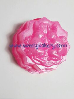 แม่พิมพ์ขนม แม่พิมพ์วุ้น แม่พิมพ์พลาสติกสองชั้น รูปกระต่ายคู่ เบอร์ 2035