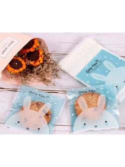 ถุงคุกกี้ เบเกอรี่ ขนม แบบมีเทปกาว 95-100 ใบ/แพ็ค (10*10+3 cm.)