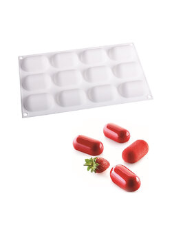 โมล(Mold) แม่พิมพ์ซิลิโคน ทำวุ้น ขนม สบู่ งานdiy รูปยา 12 ช่อง ( 30 G.)