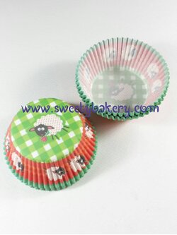 กระทงจีบคัพเค้ก ลวดลาย 5*3*7cm.