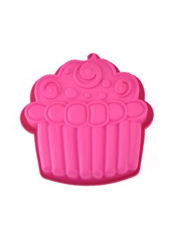 แม่พิมพ์ซิลิโคน พิมพ์สบู่ พิมพ์วุ้น พิมพ์ขนม รูปคัพเค้ก 25*25.6*4 cm.