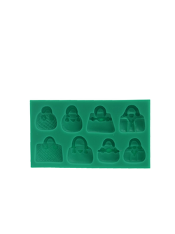 แม่พิมพ์ซิลิโคนสำหรับทำฟองดองท์ กัมเพส รูปกระเป๋า