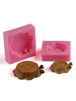 โมล พิมพ์ซิลิโคน รูปขอนไม้ 2 ชิ้น/เซต