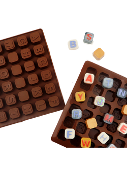 แม่พิมพ์ซิลิโคน พิมพ์สบู่ พิมพ์วุ้น พิมพ์ขนม รูป a-z