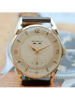 นาฬิกาเก่า BENRUS ไขลานสองเข็มครึ่ง