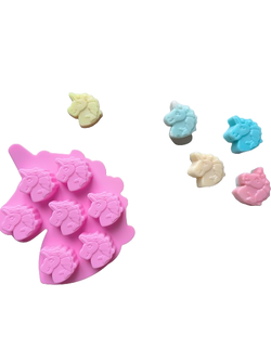 โมล(Mold) แม่พิมพ์ซิลิโคน ทำวุ้น ขนม สบู่ งานdiy รูปยูนิคอร์น 7 ช่อง