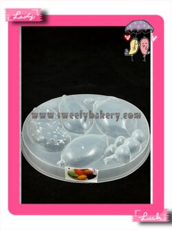 แม่พิมพ์ขนม แม่พิมพ์วุ้น แม่พิมพ์พลาสติก แม่พิมพ์วุ้นปอนด์ รูปผลไม้รวม 20 cm. ลายที่ 1004