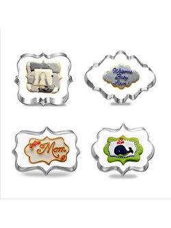 ที่พิมพ์ลายฟองดองท์ พิมพ์กดคุกกี้ 4 ชิ้น/แพ็ค