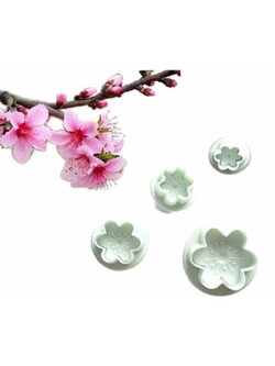 ที่พิมพ์ลายฟองดองท์ พิมพ์กดคุกกี้ รูปดอกพลัม