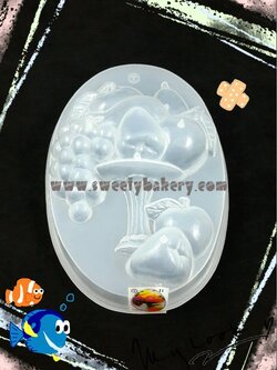 แม่พิมพ์ขนม แม่พิมพ์วุ้น แม่พิมพ์พลาสติก แม่พิมพ์วุ้นปอนด์ รูปผลไม้ 20 cm. ลายที่ 1011