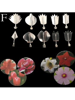 หัวเข็มทำวุ้น 3 มิติ Set F (10 ชิ้น/เซต)